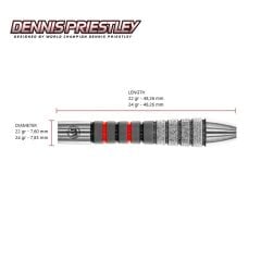 Winmau Dennis Priestley Diamond 3-Zero %90 Tungsten Çelik Uçlu Dart Oku