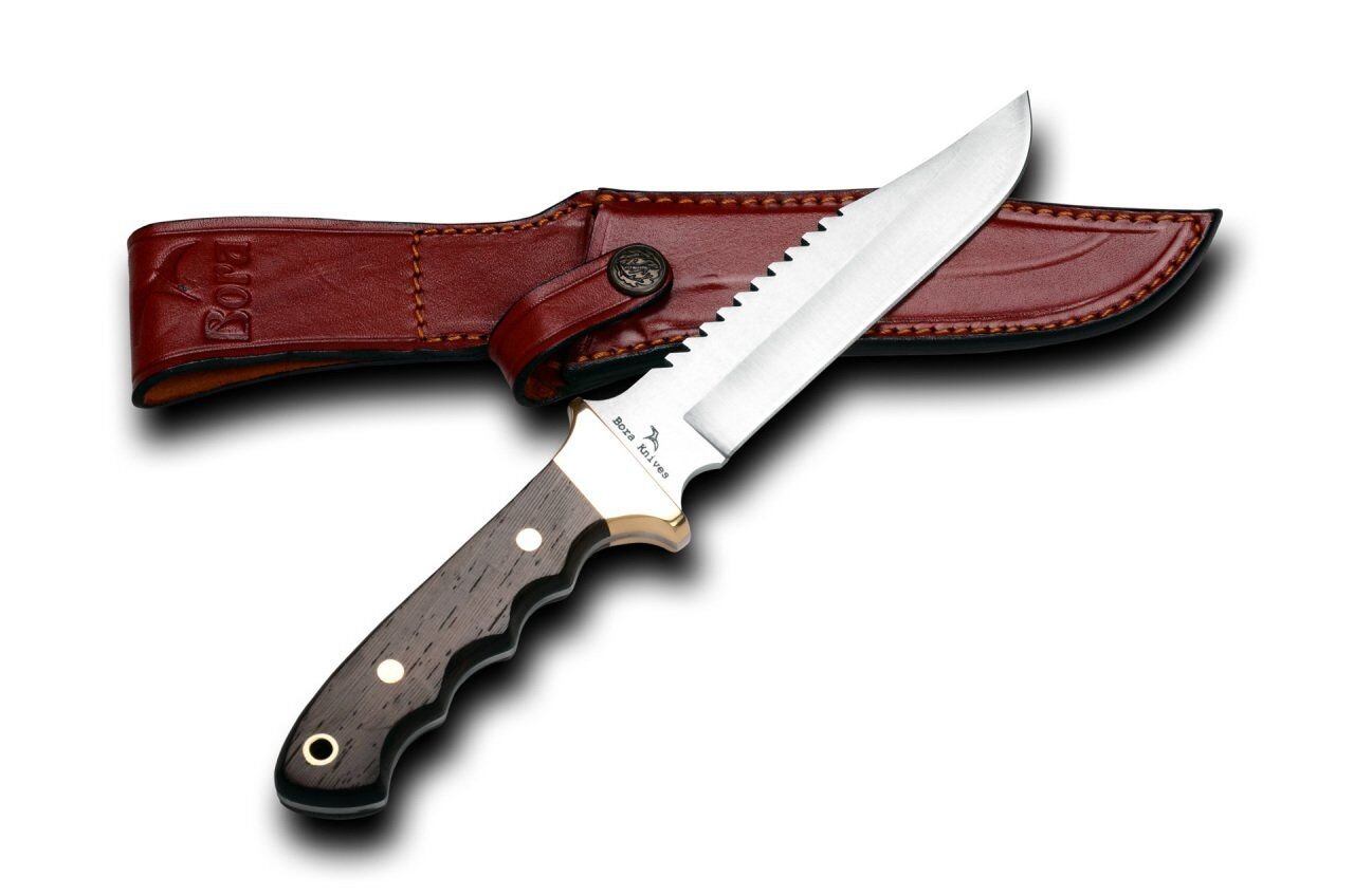 Bora 302 W Tiger Testereli Wenge Saplı Bıçak