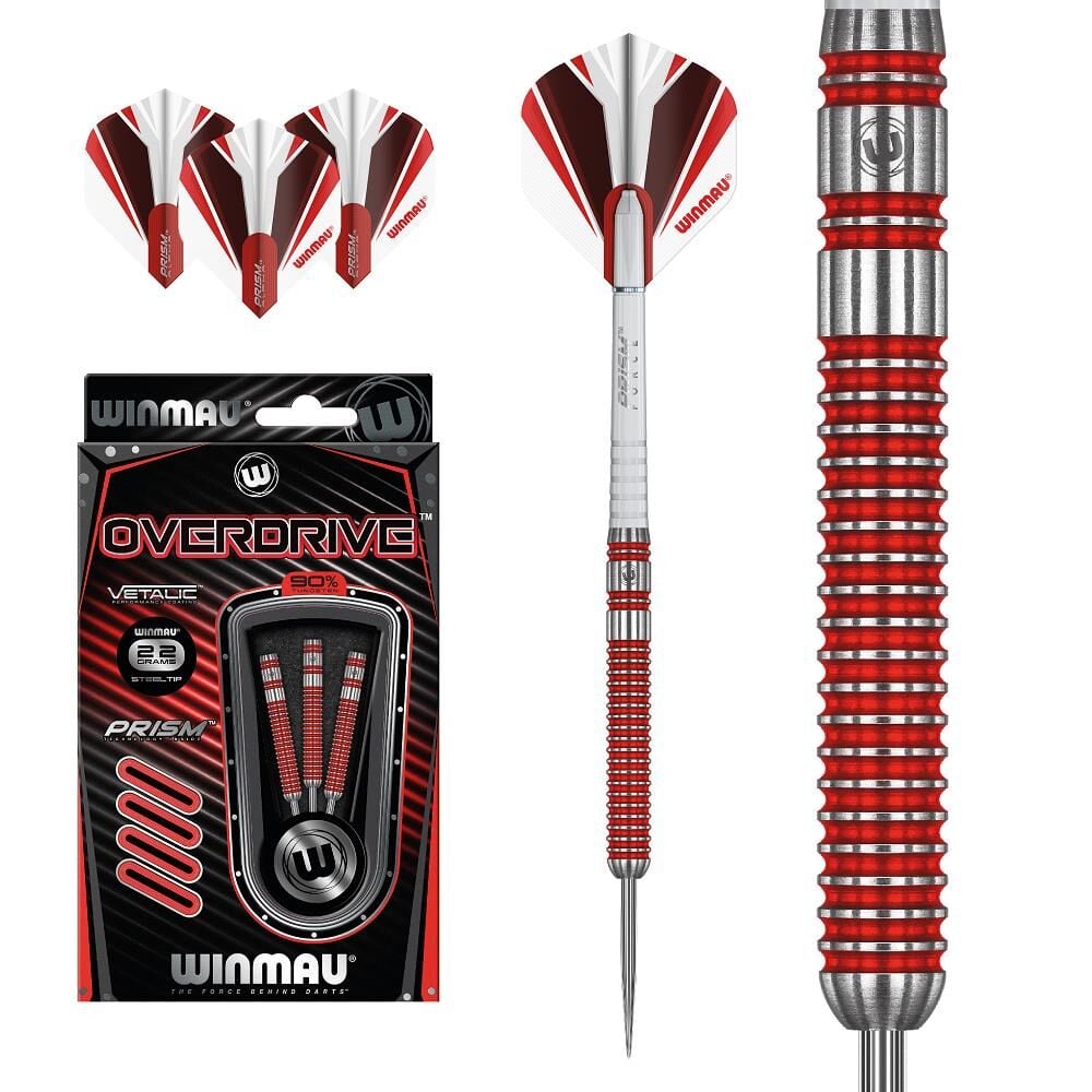 Winmau Overdrive %90 Tungsten 22 gr Dart Oku