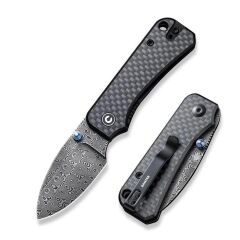 Civivi Baby Banter G10 CF Black Damascus Çakı