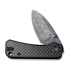 Civivi Baby Banter G10 CF Black Damascus Çakı