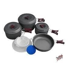 FreeCamp Anodize Alüminyum Kazanlı Yemek Seti