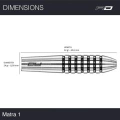 Red Dragon Matra 1 % 80 Tungsten Çelik Uçlu Dart Oku
