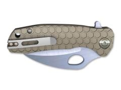 Honey Badger Claw D2 Medium Tan Plain Çakı