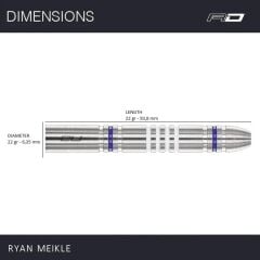 Red Dragon Ryan Meikle % 90 Tungsten Çelik Uçlu Dart Oku