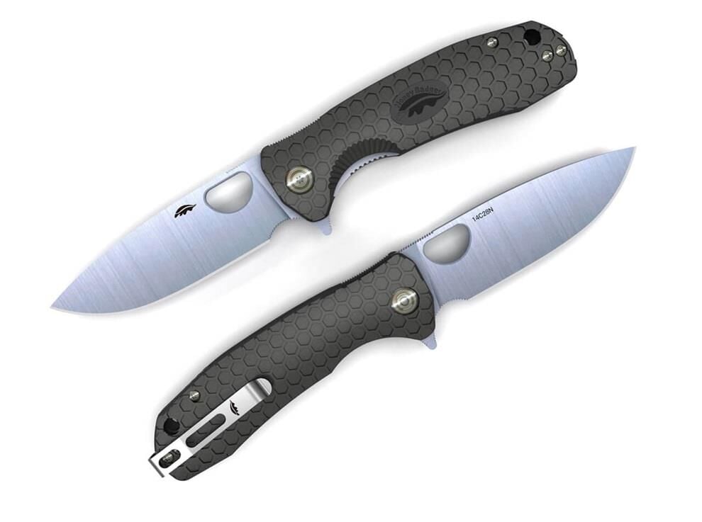 Honey Badger Flipper 14C28N Medium Black Çakı