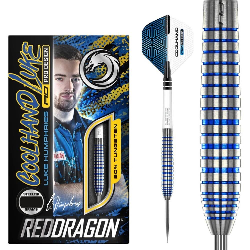 Red Dragon Luke Humphries TX3 Cool Blue SE % 90 Tungsten Çelik Uçlu Dart Oku