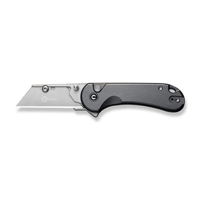 Civivi Elementum Utility Thumb Stud & Button Lock Knife Gray Aluminum Handle Çakı