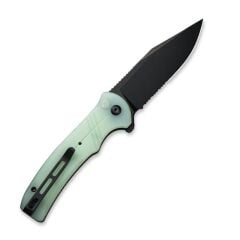 Civivi Cogent Flipper & Button Lock Knife Blackwashed Serrated  Naturel G10 Handle Çakı