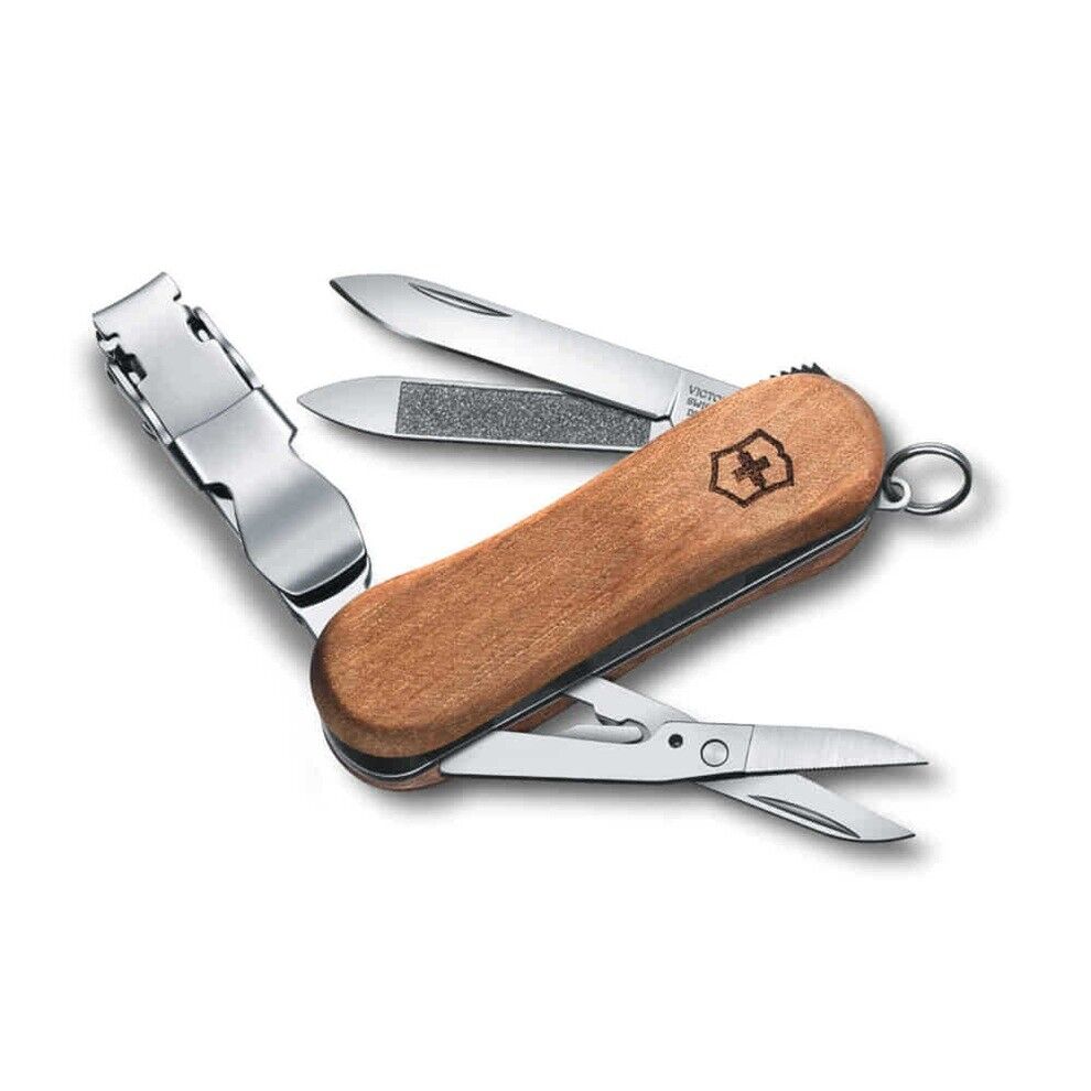 Victorinox 0.6461.63 NailClip Wood 580 Tırnak Makaslı Çakı