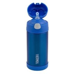 Thermos F401 Funtainer SS Çocuk Pipetli Mavi Termos 0,355L
