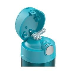 Thermos F401 Funtainer SS Çocuk Pipetli Turkuaz Termos 0,355L