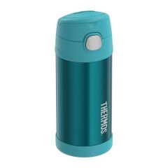 Thermos F401 Funtainer SS Çocuk Pipetli Turkuaz Termos 0,355L