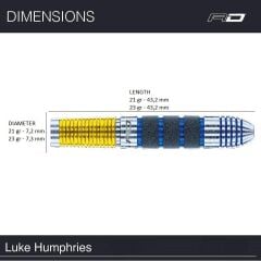 Red Dragon Luke Humphries % 90 Tungsten Çelik Uçlu Dart Oku