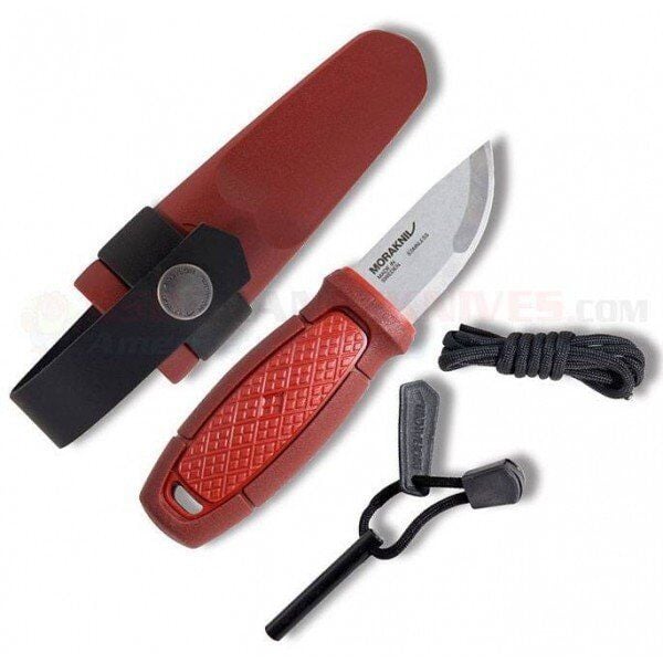Morakniv Eldris Kırmızı -Mora Bıçak- (Ateş Başlatıcı Bulunan Kit ile)