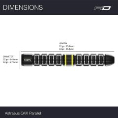 Red Dragon Astraeus Q4X Paralel % 90 Tungsten Çelik Uçlu Dart Oku