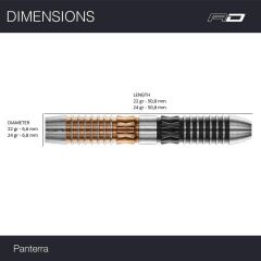 Red Dragon Panterra % 90 Tungsten Çelik Uçlu Dart Oku