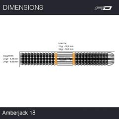 Red Dragon Amberjack 18 % 90 Tungsten Çelik Uçlu Dart Oku