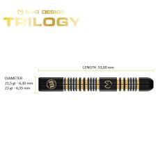 Winmau MVG Trilogy %90 Tungsten Çelik Uçlu Dart Oku