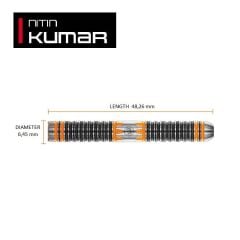 Winmau Nitin Kumar %90 Tungsten Çelik Uçlu Dart Oku