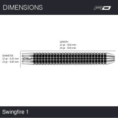 Red Dragon Flightmasters Swingfire 1 % 80 Tungsten Çelik Uçlu Dart Oku
