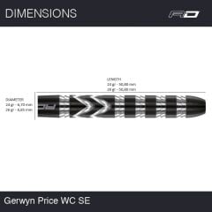 Red Dragon Gerwyn Price Onyx SE % 90 Tungsten Çelik Uçlu Dart Oku