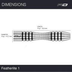 Red Dragon Featherlite 1 % 85 Tungsten Çelik Uçlu Dart Oku