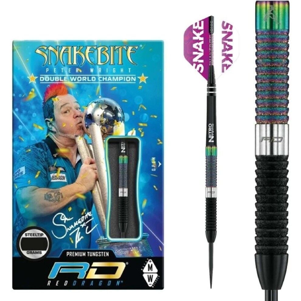 Red Dragon Peter Wright Snakebite World Champion Diamond % 90 Tungsten Çelik Uçlu Dart Oku