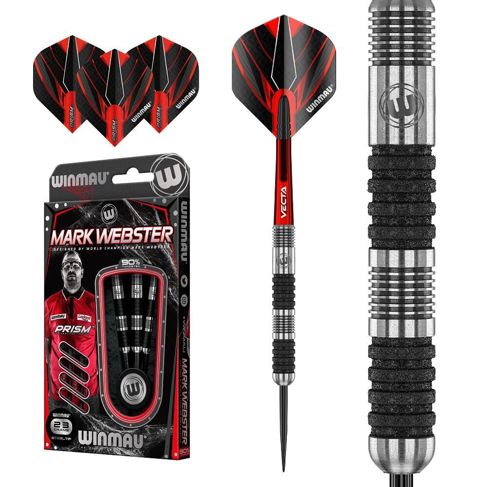 Winmau Mark Webster % 90 Tungsten 23 gr Çelik Uçlu Ok