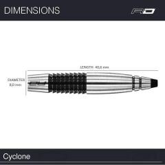 Red Dragon Cyclone % 90 Tungsten Çelik Uçlu Dart Oku