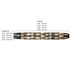 Harrows Imperial Diamond %90 Tungsten Dart Oku 21