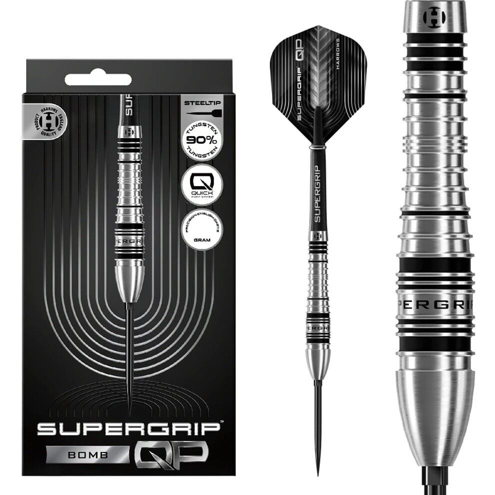 Harrows Supergrip Bomb Quick Point %90 Tungsten Dart Oku