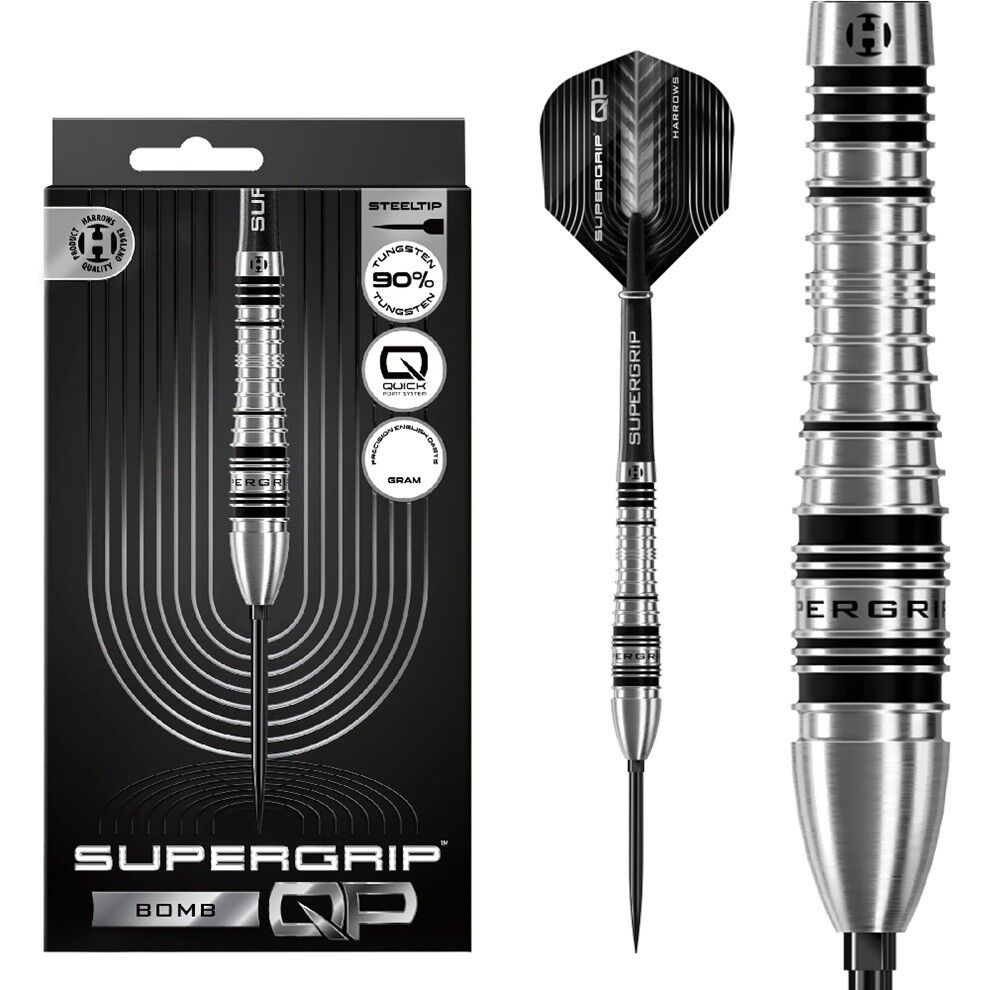 Harrows Supergrip Bomb Quick Point %90 Tungsten Dart Oku