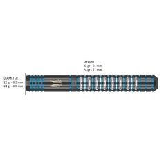 Target Adrian Lewis Black % 90 Tungsten SP Çelik Uçlu Dart Oku