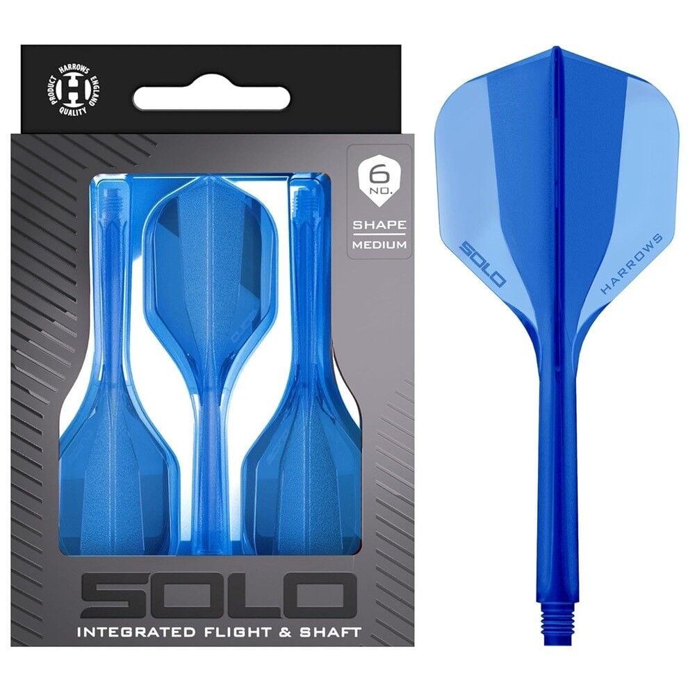 Harrows Solo Integrated Flight & Shaft Mavi - Short