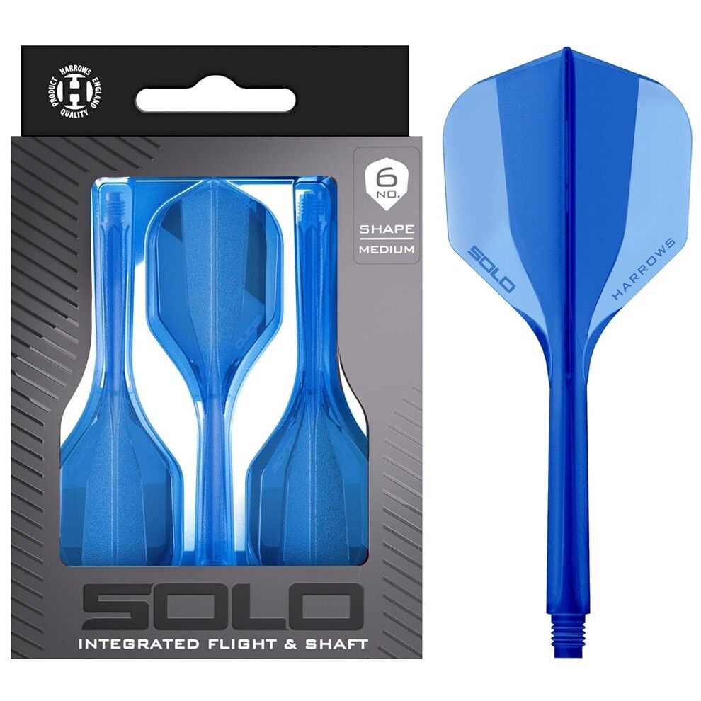 Harrows Solo Integrated Flight & Shaft Mavi - Medium
