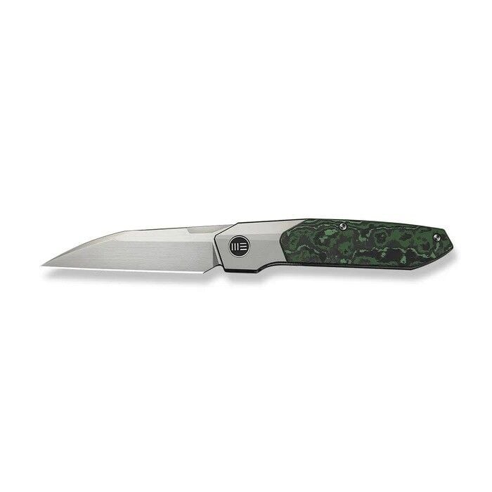 We Knife Brr15 Flipper Knife Gray Titanium Handle With Jungle Wear FatCarbon Fiber Inlay M390 Blade Çakı