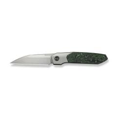 We Knife Brr15 Flipper Knife Gray Titanium Handle With Jungle Wear FatCarbon Fiber Inlay M390 Blade Çakı