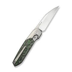 We Knife Brr15 Flipper Knife Gray Titanium Handle With Jungle Wear FatCarbon Fiber Inlay M390 Blade Çakı