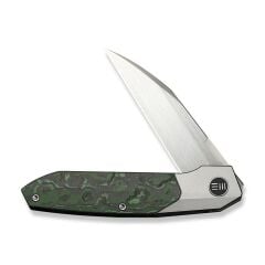 We Knife Brr15 Flipper Knife Gray Titanium Handle With Jungle Wear FatCarbon Fiber Inlay M390 Blade Çakı