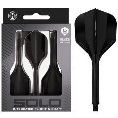 Harrows Solo Integrated Flight & Shaft Siyah - Medium