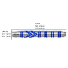Red Dragon Gerwyn Price Iceman Blue Switch Points %90 Tungsten Çelik Uçlu Dart Oku
