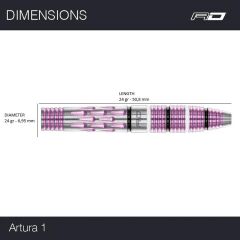 Red Dragon Artura 1 Shocking Pink % 90 Tungsten Çelik Uçlu Dart Oku