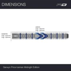Red Dragon Gerwyn Price Midnight Edition % 90 Tungsten Çelik Uçlu Dart Oku