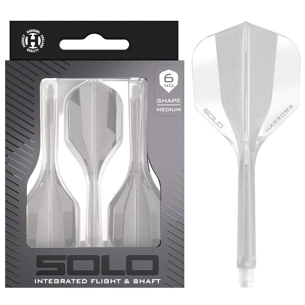 Harrows Solo Integrated Flight & Shaft Şeffaf - Intermediate