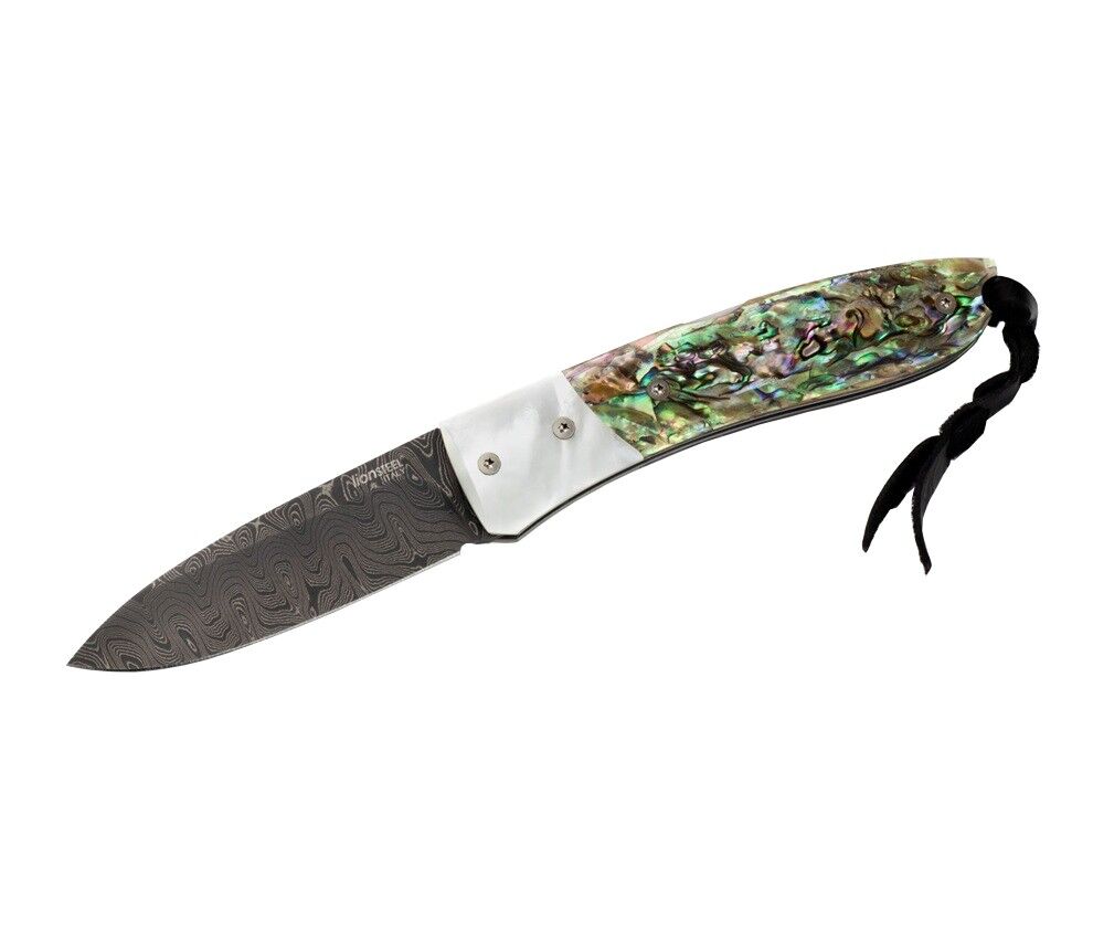 Lionsteel Opera Damascus Mother of Pearl Çakı