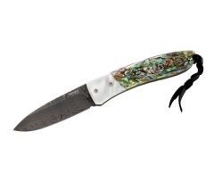 Lionsteel Opera Damascus Mother of Pearl Çakı
