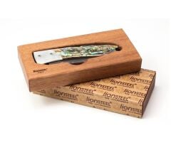 Lionsteel Opera Damascus Mother of Pearl Çakı