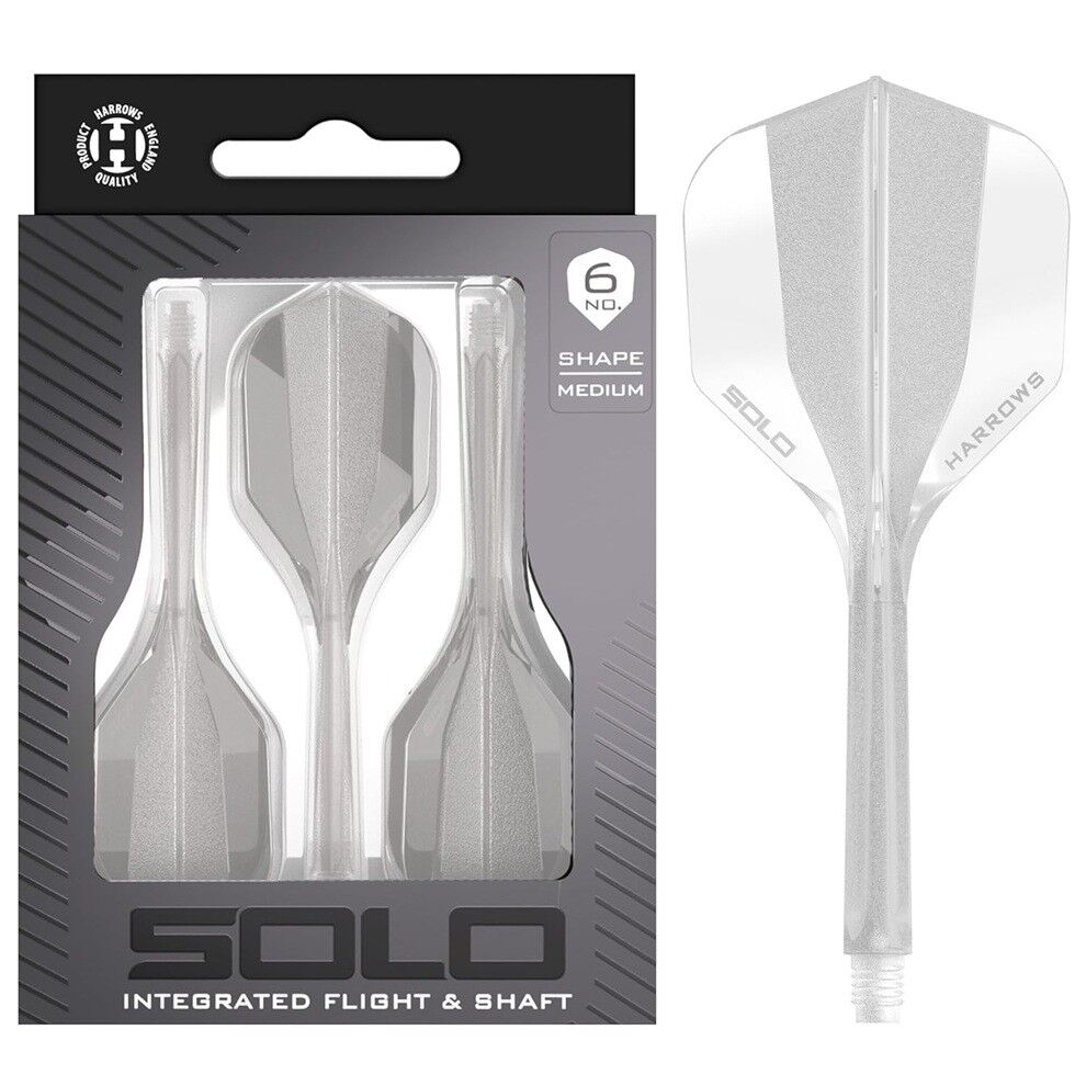 Harrows Solo Integrated Flight & Shaft Şeffaf - Medium