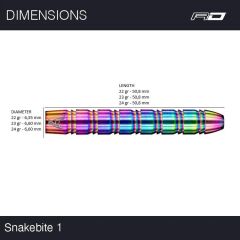 Red Dragon Peter Wright Snakebite 1 % 90 Tungsten Çelik Uçlu Dart Oku